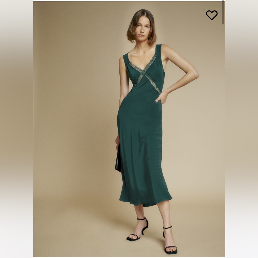 NWT - Reformation Petites Provence Silk Dress